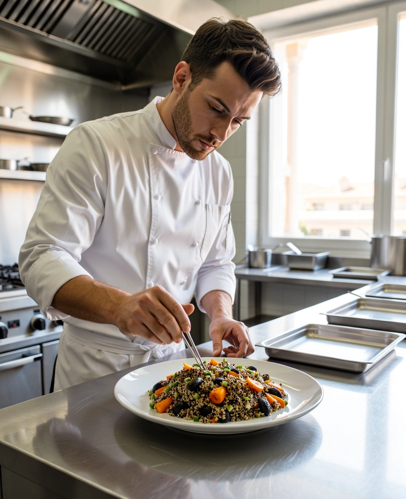 Professional culinary preparation at Nutrifit Barcelona